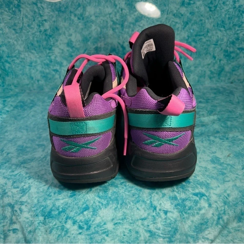 Reebok Aztrek 96 Adventure Beige Purple Men’s Low Top Retro Athletic Shoes Size